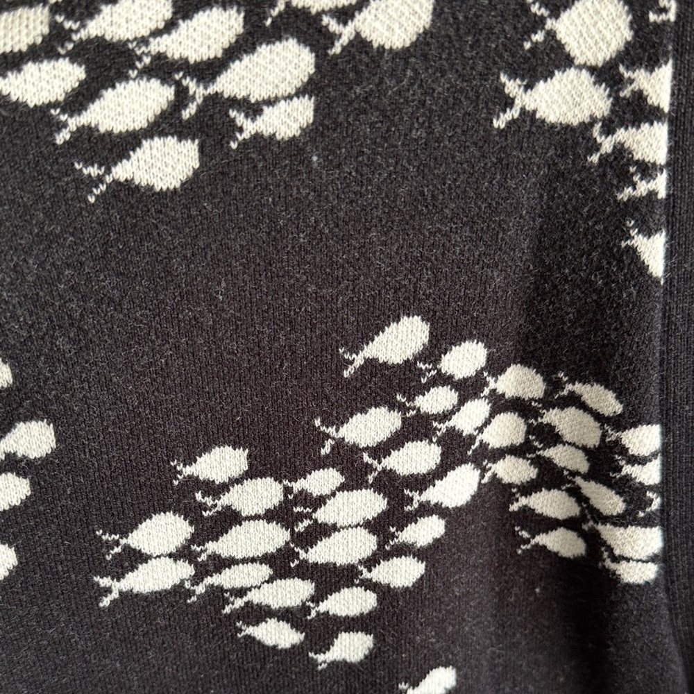 Fighting Eel Black and White Patterned Cardigan - Picture 3 of 4